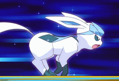 Pokemon Glaceon Blue Pokemon Glaceon Blue Power Up GIFs