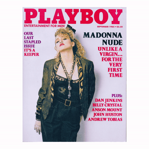 Madonna Magazine Sticker Madonna Magazine Playboy Discover Share GIFs
