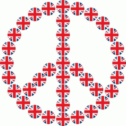 United Kingdom Flag Peace Sign Joypixels Sticker United Kingdom Flag