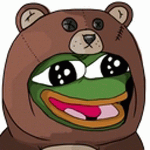 Pepe Bear Sticker Pepe Bear Cute Bear Outfit Find Og Del Giffer