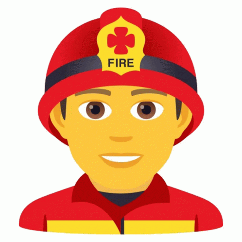 Man Firefighter People Sticker Man Firefighter People Joypixels