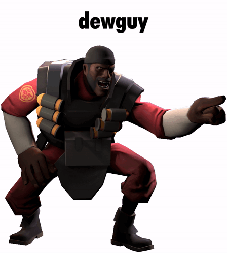 Mountain Dew Demoman Tf Sticker Mountain Dew Demoman Tf Dewguy