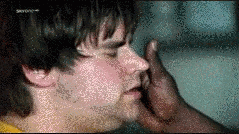 Cock face in slap
