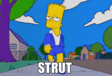 Bart Simpson Strut GIF - Cocky The Simpsons Strut GIFs