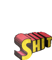 Shit Animated Text Sticker - Shit Animated Text Yellow Text Stickers