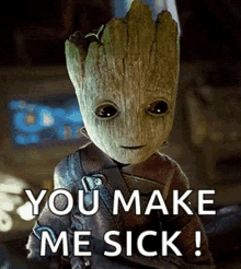 Baby Groot Vomit GIF - Baby Groot Vomit Guardians Of The Galaxy GIFs