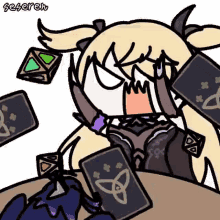 Seseren Genshin Impact GIF - Seseren Genshin Impact Fischl GIFs