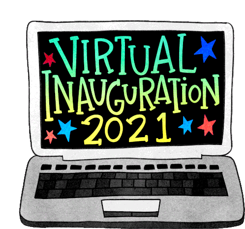Virtual Inauguration2021 Inauguration Sticker - Virtual Inauguration2021 Virtual Inauguration Inauguration Stickers