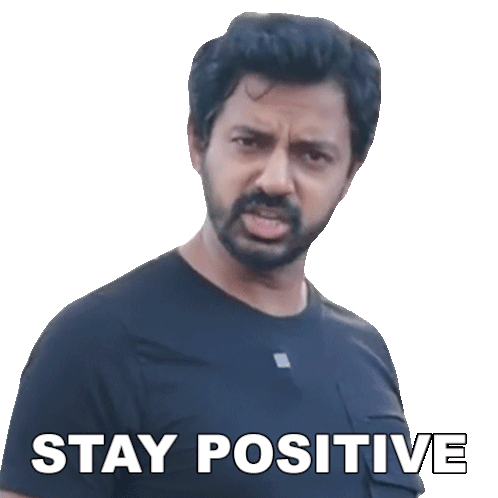 Stay Positive Faisal Khan Sticker - Stay Positive Faisal Khan Think Positive Stickers