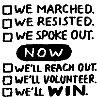 Moveon We Marched Sticker - Moveon We Marched We Resisted Stickers