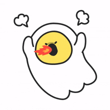 egg ghost cute mad angry