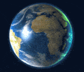 Spinning-planet Planet-earth GIF