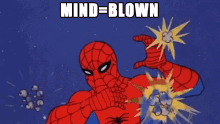 Mind Blown Spider Man GIF - Mind Blown Spider Man Fireworks GIFs
