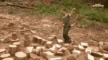 Wood Wood Chopping GIF - Wood Wood Chopping Axe GIFs