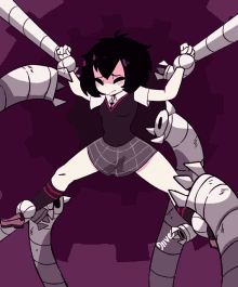 Peni Parker Doctor Octopus GIF - Peni Parker Doctor Octopus Trapped GIFs
