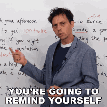 Youre Going To Remind Yourself Benjamin GIF - Youre Going To Remind Yourself Benjamin Engvid GIFs