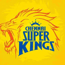 the logo for the chennai super kings cricket team is a lion with a crown on its head .