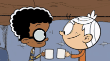 the loud house hot chocolate hot cocoa cheers clinking mugs