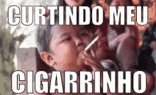 Curtindo Fumandocigarro Cigarrinho Criança GIF - Enjoying Smoking Cigarette Cigar GIFs