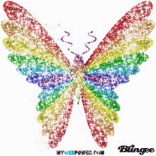 Butterfly Rainbow GIF - Butterfly Rainbow Sparkling GIFs