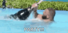Dj Khaled Swimming Pool GIF - Dj Khaled Swimming Pool Swim GIFs