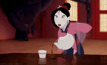 Mulan Tea GIF - Mulan Tea Pouring Tea GIFs
