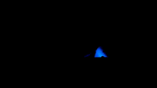 the word fauzi is displayed in blue letters on a black background