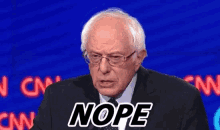 Bernie Sanders Nope GIF - Bernie Sanders Nope GIFs