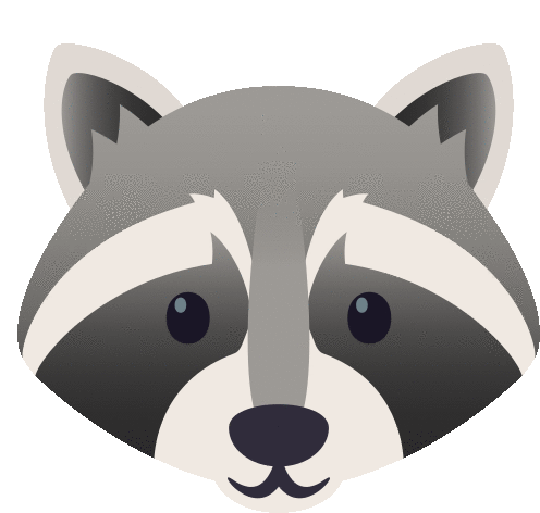 Raccoon Nature Sticker - Raccoon Nature Joypixels Stickers