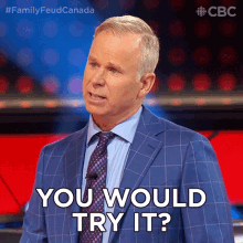 You Would Try It Gerry Dee GIF - You Would Try It Gerry Dee Family Feud Canada GIFs