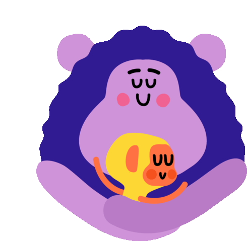 Monkey And Bear Hug Sticker - Best Friends Hugs Friends Stickers