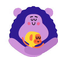 Monkey And Bear Hug Sticker - Best Friends Hugs Friends Stickers