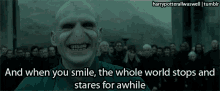 Smile Scary GIF - Smile Scary Voldemort GIFs