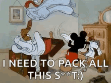 Mickey Mouse Packing GIF - Mickey Mouse Packing Pack GIFs