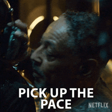 Pick Up The Pace Leo Pap GIF - Pick Up The Pace Leo Pap Giancarlo Esposito GIFs