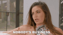 Nobodys Business Haley Grable GIF - Nobodys Business Haley Grable Tampa Baes GIFs