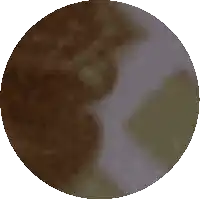 a pixelated image of a brown and white planet