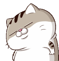 Ami Fat Cat Scratch Sticker - Ami Fat Cat Scratch Hi Stickers