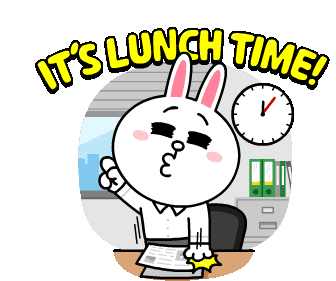 Line Bear Sticker - Line Bear Lunch Time Stickers