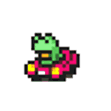 gronouye mother3 grenouille frog car