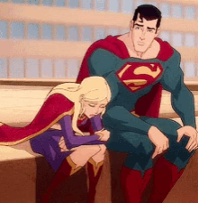 Super Girl Super Man GIF - Super Girl Super Man Comfort GIFs