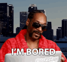 snoop dogg says i 'm bored while using a laptop