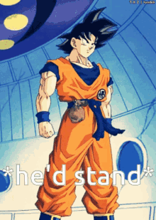 Goku Would Stand Hed Stand GIF - Goku Would Stand Hed Stand Dbz Hed Stand GIFs