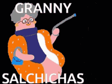 Granny Salchichas GIF - Granny Salchichas Important Gifs GIFs
