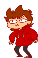 Lenny Tord Dance Sticker - Lenny Tord Dance Red Hoodie Stickers