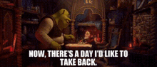 Shrek Now Theres A Day Id Like To Take Back GIF