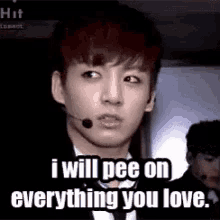 Bts Jungkook GIF - Bts Jungkook Pee On Everything You Love GIFs