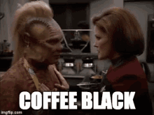 Coffee Black Star Trek GIF - Coffee Black Star Trek Coffee GIFs