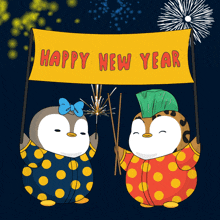 Celebration Happy New Year GIF - Celebration Happy New Year Penguin GIFs
