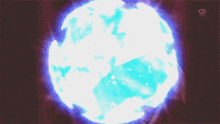 a tv screen shows a glowing sphere with the letters ntv in the corner